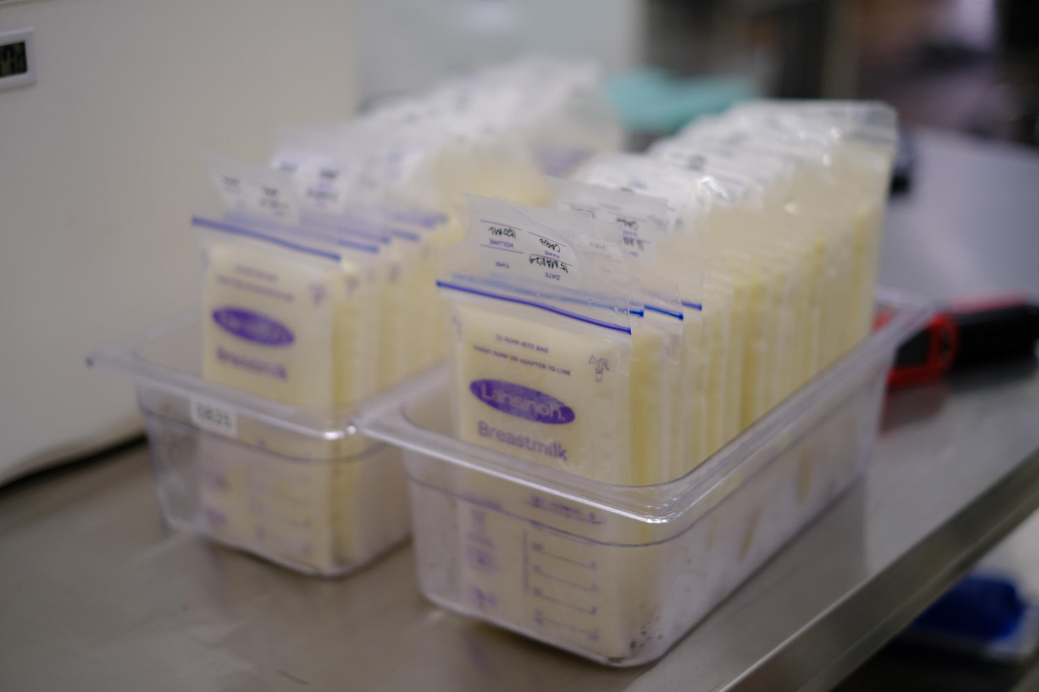 sanitary processing facility for breast milk