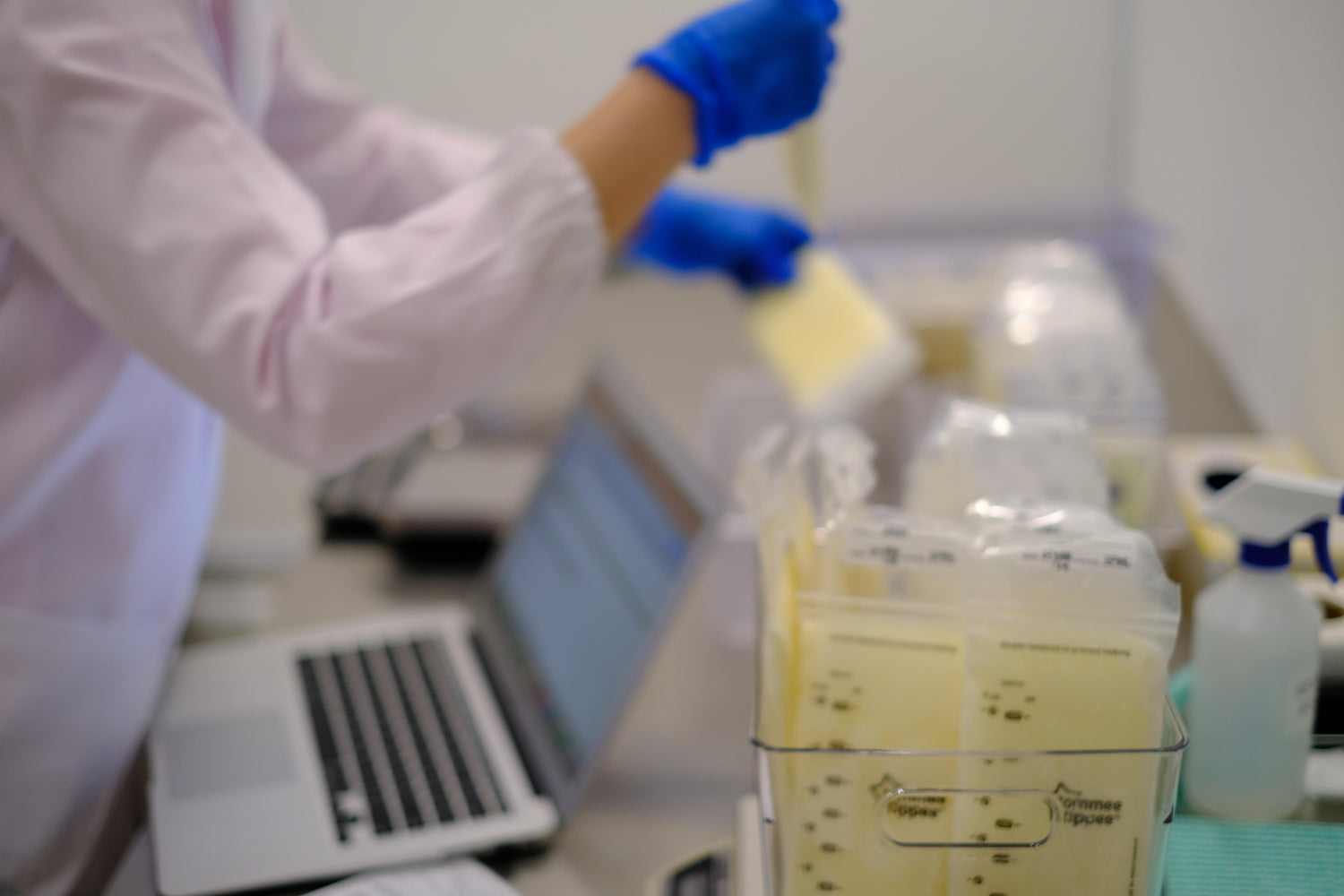 sanitary processing facility for breast milk